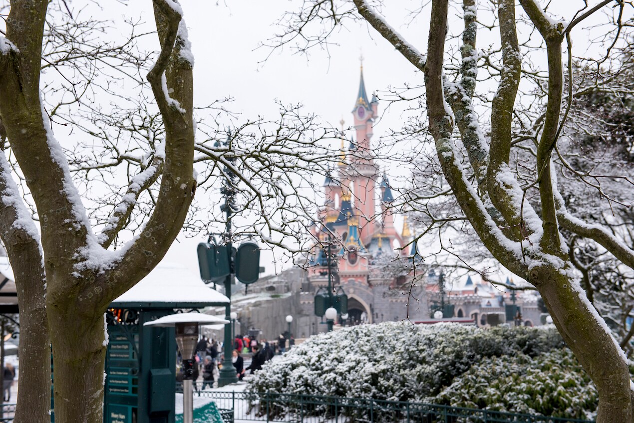 PHOTOS: Watch Disneyland Paris Turn Into A Winter Wonderland
