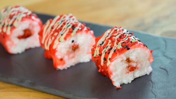 Strawberry and Coconut Rice “Frushi” at Disney California Adventure Food & Wine Festival