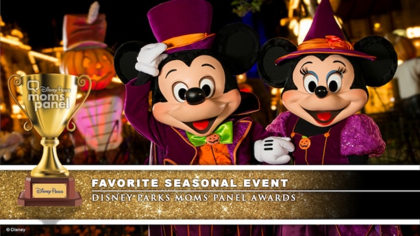Disney Parks Moms Panel Award for Favorite Seasonal Event - Mickey's Not-So-Scary Halloween Party