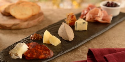 Assorted Meats and Artisanal Cheeses at Be Our Guest Restaurant in Magic Kingdom Park