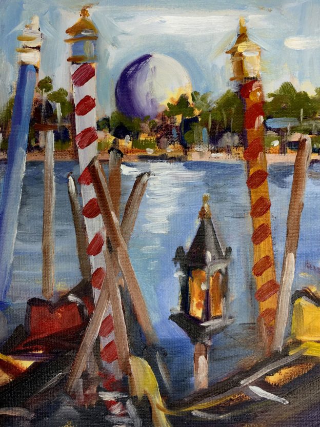 Sketches From The Park Epcot Wallpaper Mobile Disney