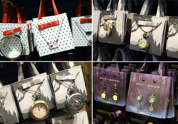 Artwork on New Disney Parks Jewelry Miniature Gift Bags
