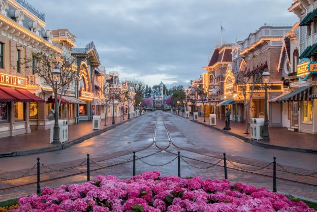 Main Street, U.S.A., at Disneyland Refurbished