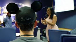 Disney Dreamers Acadmey - Luiz wearing mickey mouse hat