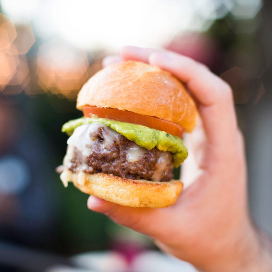 Disney California Adventure Food & Wine Festival - Avocado & Pepper Jack Petite Guacamole Burger
