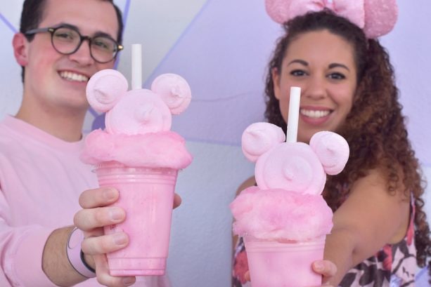 Millennial Pink Milkshake at Auntie Gravity’s Galactic Goodies at Magic Kingdom Park