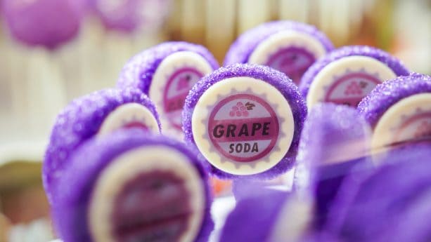 Grape Soda Cake Pop For Pixar Fest at Disneyland Resort