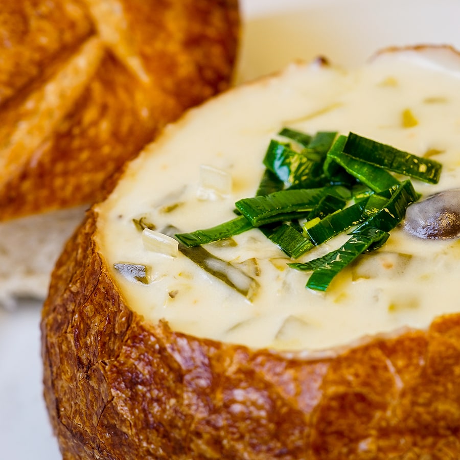 Pixar Fest Potato Soup Bread Bowl at Cafe Orleans