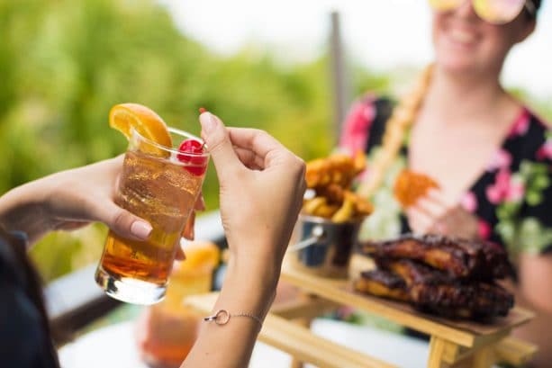 Bulleit Old Fashioned and BBQ Ribs at Planet Hollywood Observatory for Discover Bourbon at Disney Springs