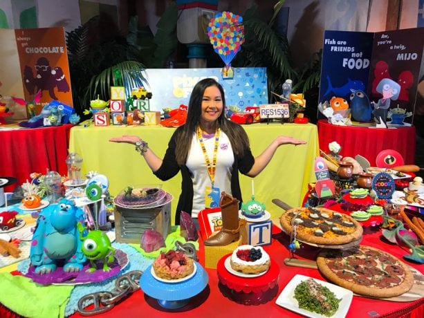 Disney Parks Moms Panelist Courtney enjoys Pixar Fest food items at the Disneyland Resort