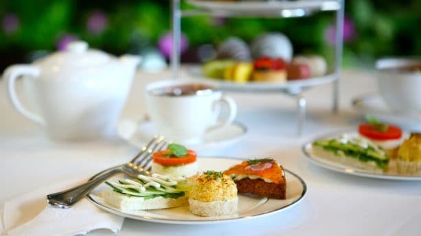 Afternoon tea at Steakhouse 55 at the Disneyland Hotel