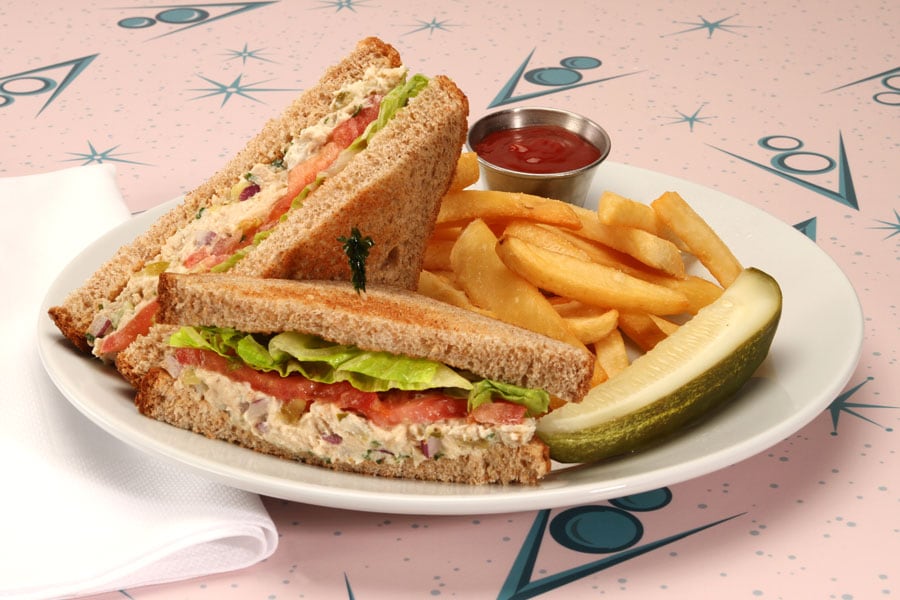 Fin-tastic Tuna Sandwich at Flo’s V8 Café at Disney California Adventure Park