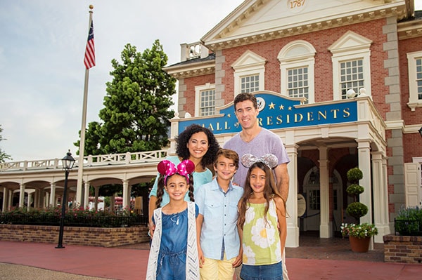 Family Photo in Liberty Square, Walt Disney World Resort