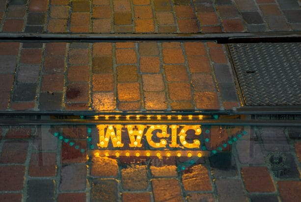 Magic sign on Main Street, U.S.A at Disneyland park