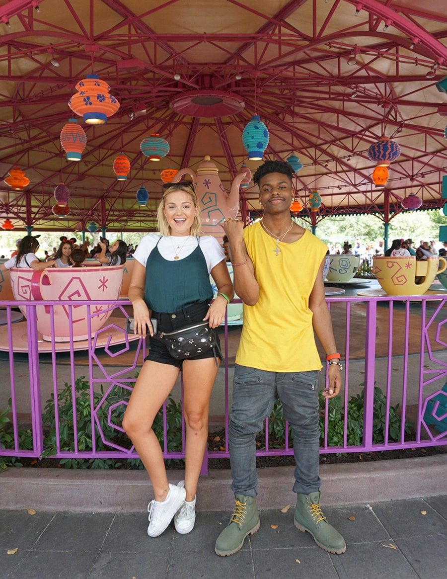Stars Olivia Holt and Aubrey Joseph explore Walt Disney World Resort