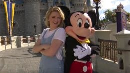 Maddie Poppe and Mickey Mouse, at Walt Disney World Resort