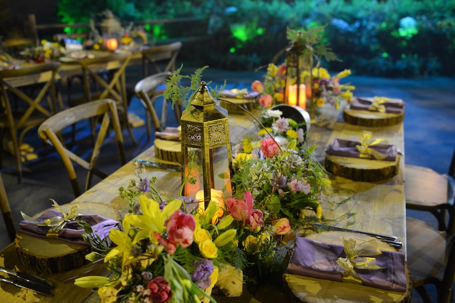 Detailed Table Settings For Your 'Tangled'-Inspired Milestone Celebration
