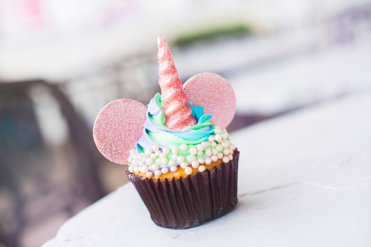 Iridescent Unicorn Ears Cupcake at BoardWalk Bakery at Disney’s BoardWalk