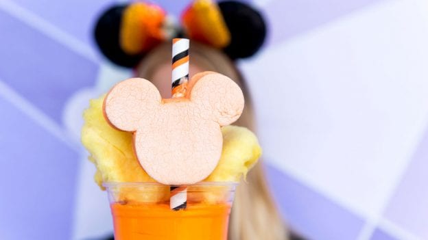 Candy Corn Milkshake at Auntie Gravity’s Galactic Goodies For Mickey’s Not-So-Scary Halloween Party at Magic Kingdom Park