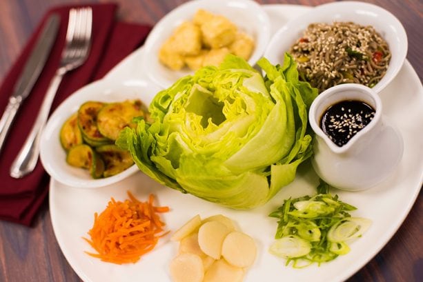 Vegan Tofu Lettuce Wraps at Sci-Fi Dine-In Theater Restaurant at Disney’s Hollywood Studios