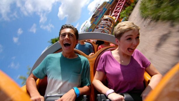 ‘Disney Channel Original Movie ‘Freaky Friday’ Star Cozi Zuehlsdorff rides Slinky Dog Dash in Toy Story Land at Disney's Hollywood Studios