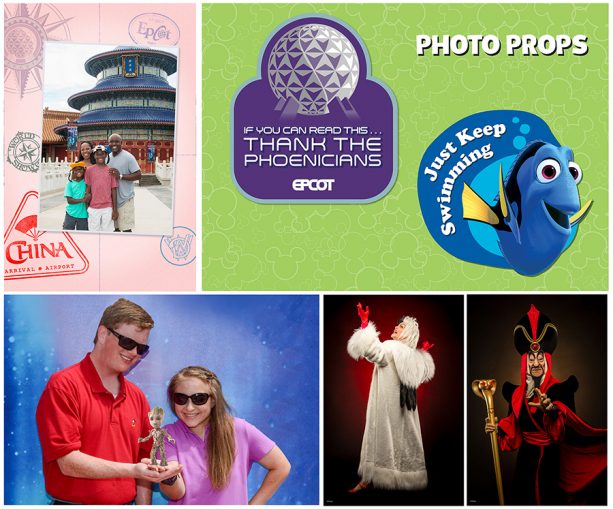 Photopass photo opportunities at Epcot