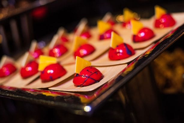 Rasberry Mousse Domes at Star Wars: A Galactic Spectacular Dessert Party at Disney’s Hollywood Studios
