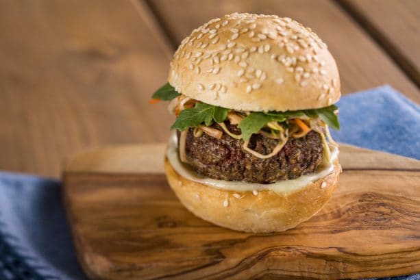 The Impossible Burger Slider at the Earth Eats Marketplace for the Epcot International Food & Wine Festival