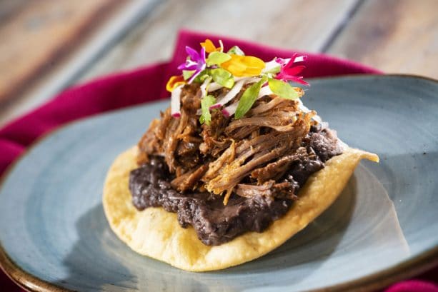 Short Rib Tostada at the Mexico Marketplace for the Epcot International Food & Wine Festival