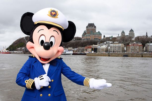Mickey Mouse aboard Disney Cruise Line