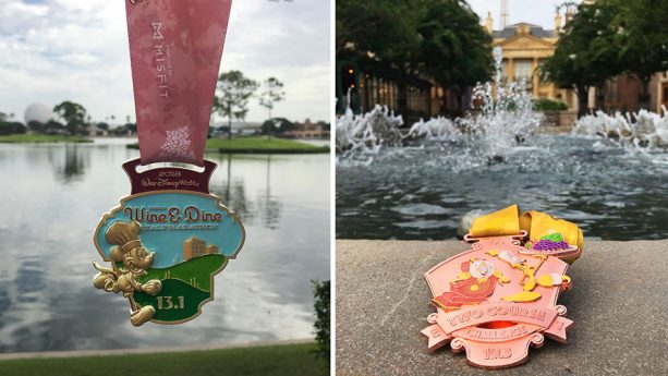 2018 Disney Wine & Dine Half Marathon Weekend Medals