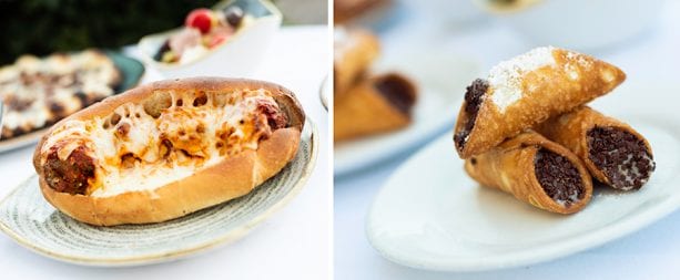 Meatball Sub and Mini Cannoli at the Pizza Window at Disney’s BoardWalk