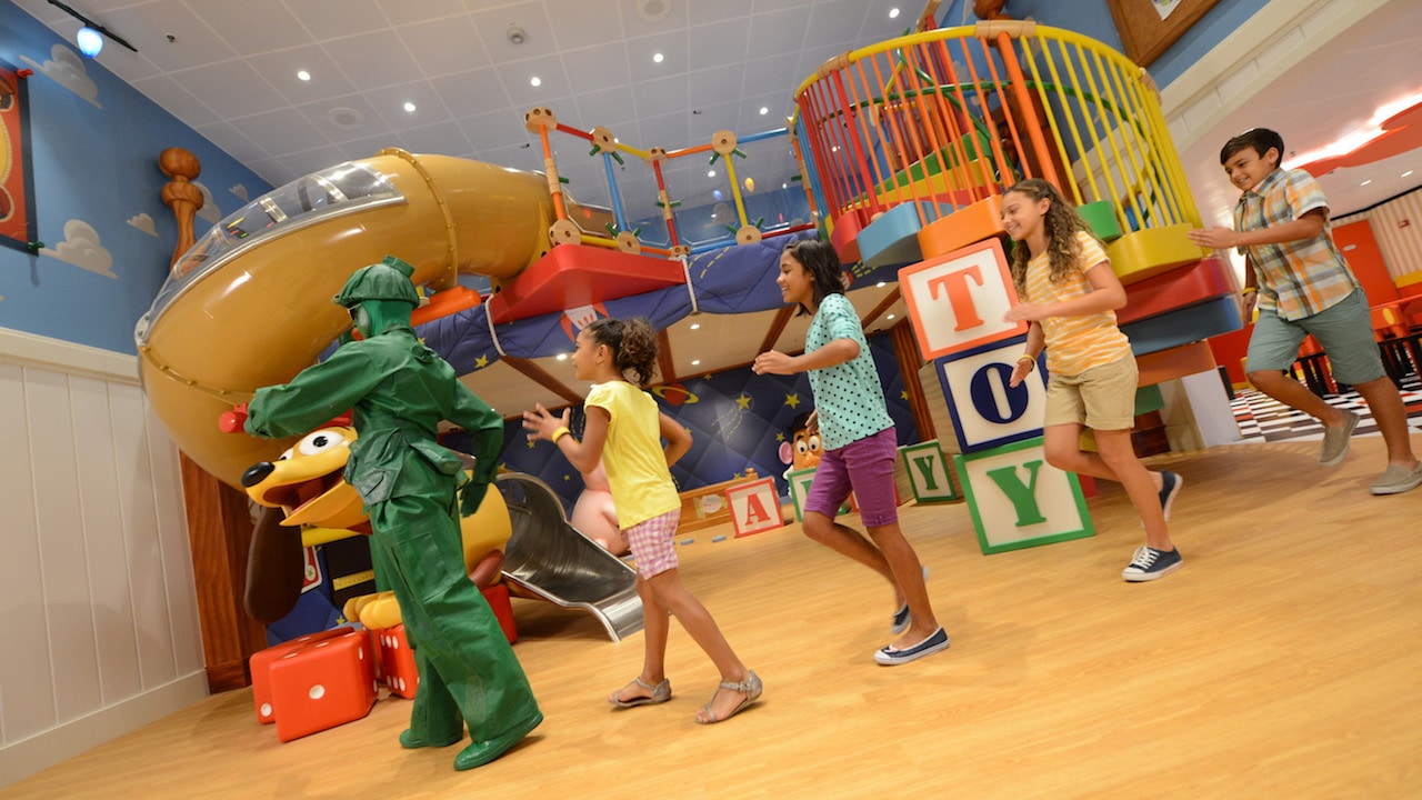 Toy Story Boot Camp in Andy’s Room, a new multi-level youth space on the Disney Magic
