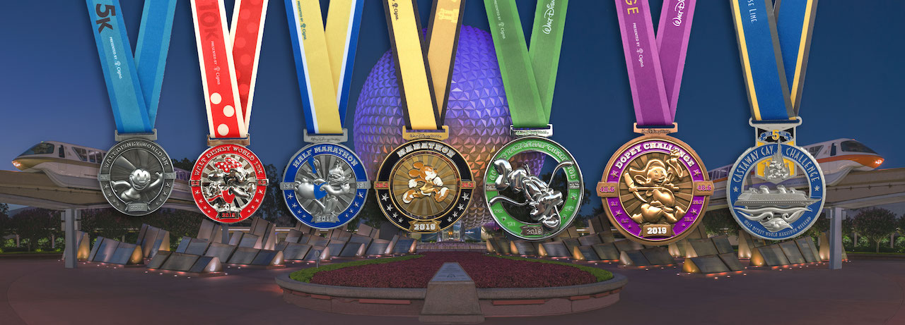 Finisher Medals for the 2019 Walt Disney World Marathon Weekend