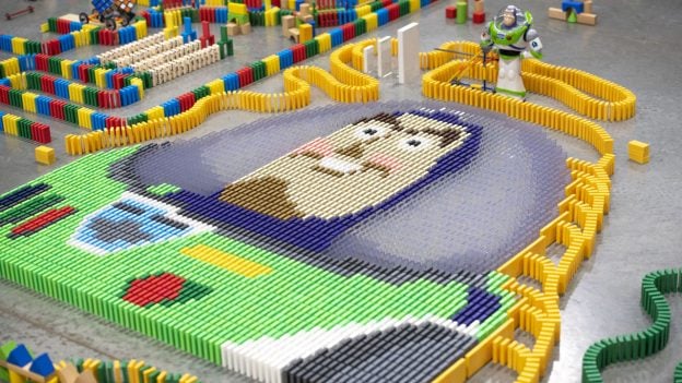 32,000-Piece Domino Maze Celebrates Disney’s Toy Story Land