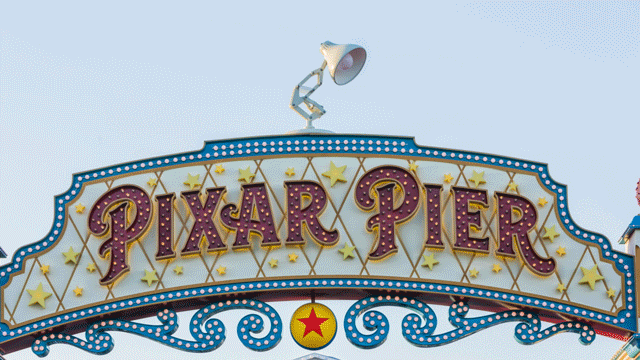 Luxo Jr at Pixar Pier