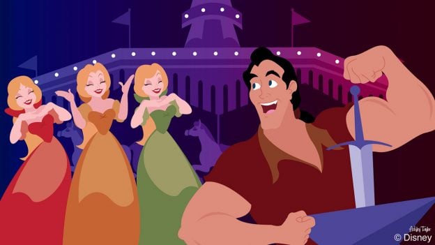 Disney Doodle: Gaston Seeks Accolades in Fantasyland