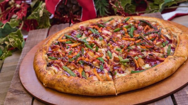 Holiday Dinner Pizza from Boardwalk Pizza & Pasta at Disney California Adventure Park for 2018 Holidays at Disneyland Resort