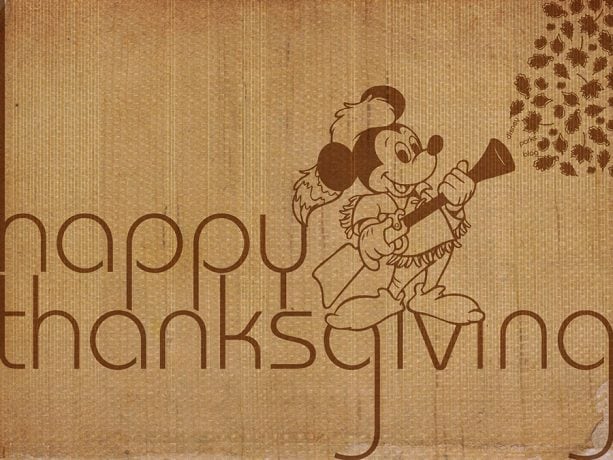 Disney Parks Blog Thanksgiving Wallpaper featuring Mickey Mouse