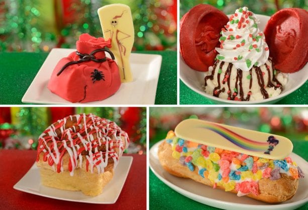 Desserts at Sleepy Hollow and Gaston’s Tavern for Mickey’s Very Merry Christmas Party at Magic Kingdom Park