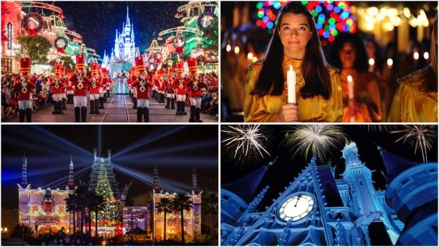 Collage of Holiday Offerings at Walt Disney World Resort