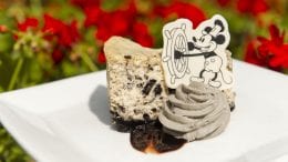 Steamboat Willie Cookies and Cream Cheesecake for Mickey’s 90th Birthday at Magic Kingdom Park