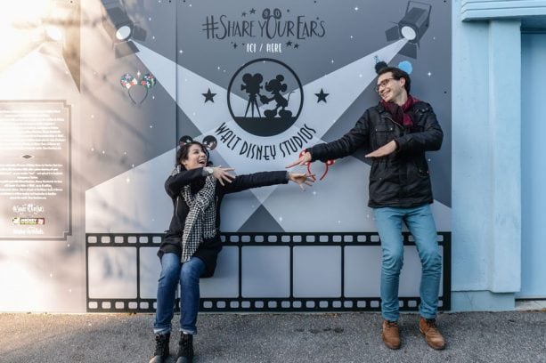 #ShareYourEars wall at Walt Disney Studios Park
