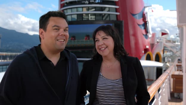 'Frozen' Songwriters Robert Lopez and Kristen Anderson-Lopez on a Disney Cruise to Alaska