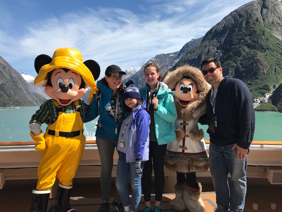 'Frozen' Songwriters Robert Lopez and Kristen Anderson-Lopez and their family on a Disney Cruise to Alaska