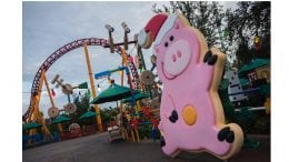 Toy Story Land Decorated For The Holidays