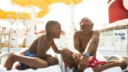 Kids Laughing on a Disney Cruise