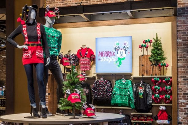 Holiday apparel at World of Disney in the Downtown Disney District