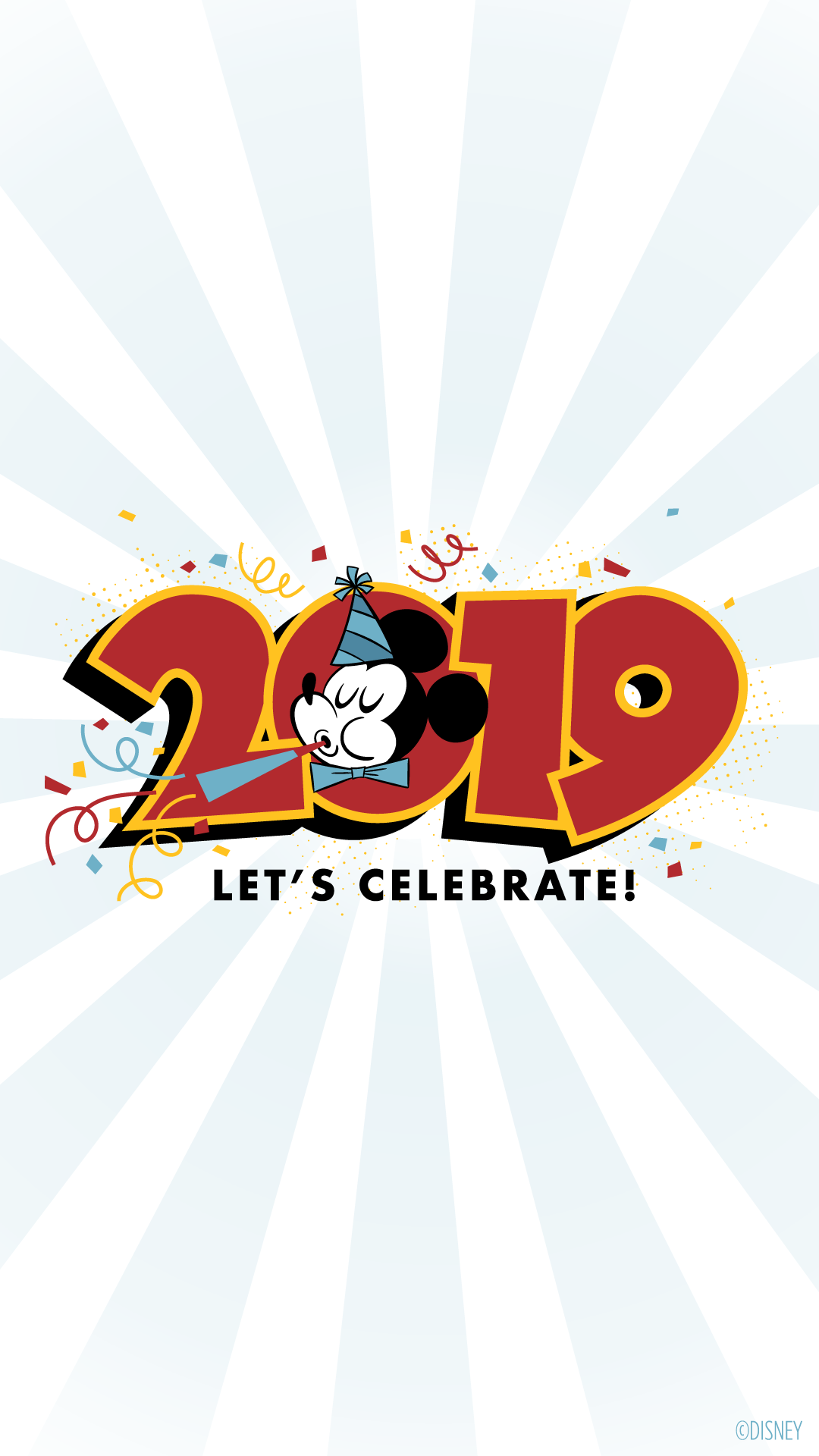 2019 Happy New Year Mickey Mouse Wallpaper – iPhone/Android/Watch ...