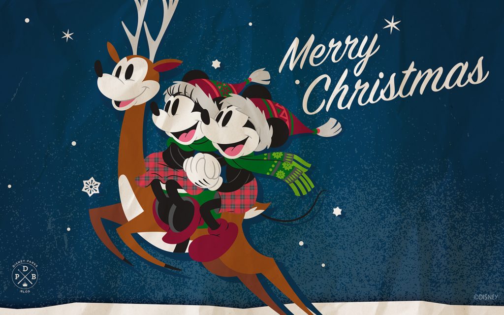Mickey & Minnie Mouse 2018 Holiday Wallpaper 1440x900